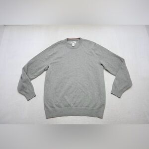 Duluth Trading Co. Crew Neck Swaeter Cotton Nylon Gray Mens Size Large Tall LT